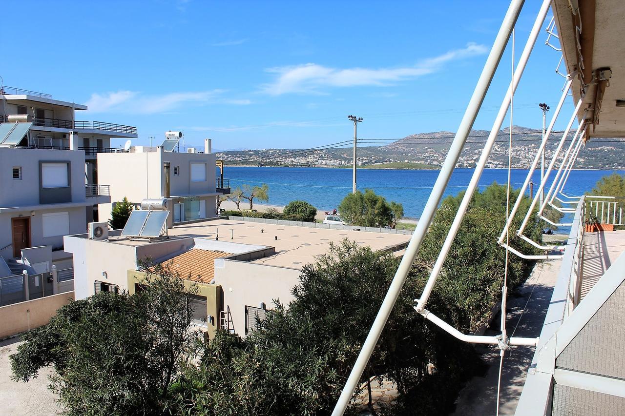 Apartment Sea View In Front Of The Beach Of Agia Marina Порто-Рафти Экстерьер фото