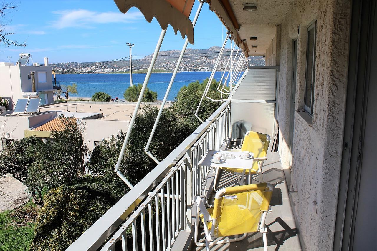Apartment Sea View In Front Of The Beach Of Agia Marina Порто-Рафти Экстерьер фото